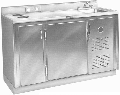 Armario refrigerado - RS - Continental Metal Products - de emergencia / de hospital / con fregadero