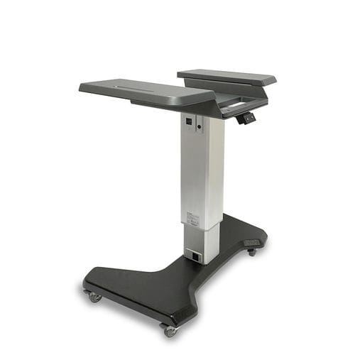 Mesa de trabajo - U Type Motorized Stand GRAY - LIGHTMED Corporation - para habitación de pacientes / de oficina / en U
