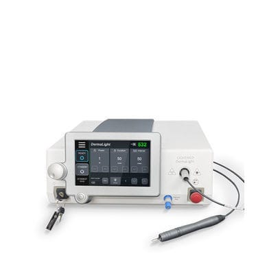 Láser dermatológico - DermaLight Laser with 1mm Handpiece - LIGHTMED Corporation - para el tratamiento del acné / para lesiones vasculares / para el tratamiento de las varices