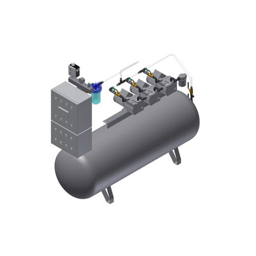 Bomba de vacío médica - MEDEVICE 3×12 PBO - Bgs General Srl - manual / de paletas / lubricada