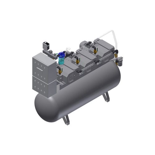 Bomba de vacío médica - MEDEVICE 3×61 PBO - Bgs General Srl - manual / de paletas / lubricada