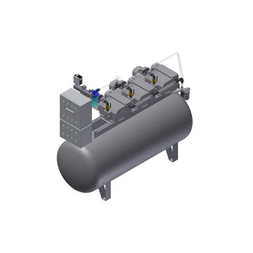 Sistema de vacío médico - MEDEVICE 3×61 PBO - Bgs General Srl - de paletas / manual / lubricado