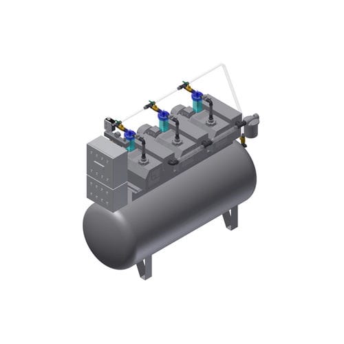 Sistema de vacío médico - MEDEVICE 3×102 PBO - Bgs General Srl - de paletas / manual / lubricado