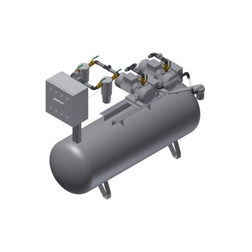 Bomba de vacío médica - MEDEVICE 2X28 PBO + FBD200 - Bgs General Srl - manual / de paletas / lubricada