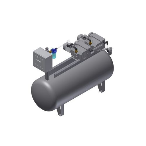 Bomba de vacío médica - MEDEVICE 2X61 PBO - Bgs General Srl - manual / de paletas / lubricada