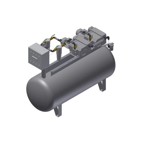 Bomba de vacío médica - MEDEVICE 2X61PBO + FBD 350 - Bgs General Srl - manual / de paletas / lubricada
