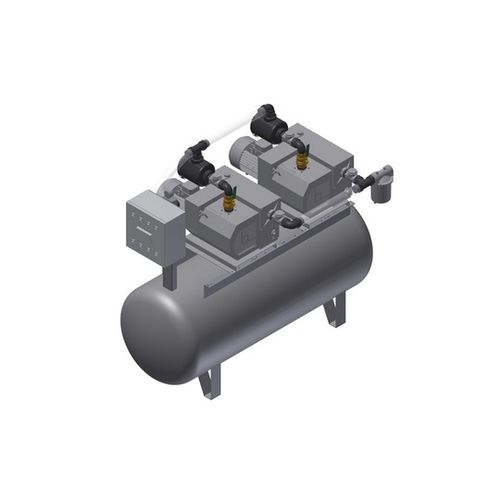 Bomba de vacío médica - MEDEVICE 2X340 PBO - Bgs General Srl - de paletas / lubricada