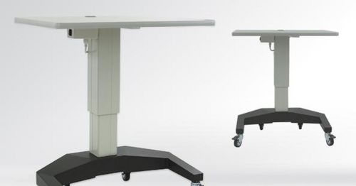 Mesa de traslación eléctrica - Atlas U Base  - S4OPTIK - de altura variable / con ruedas