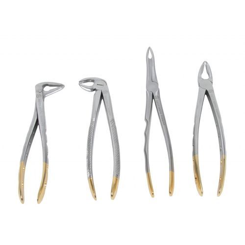 Pinza veterinaria - DAV-LDL04 - Equus Dental - de extracción dental / recta / de acero inoxidable