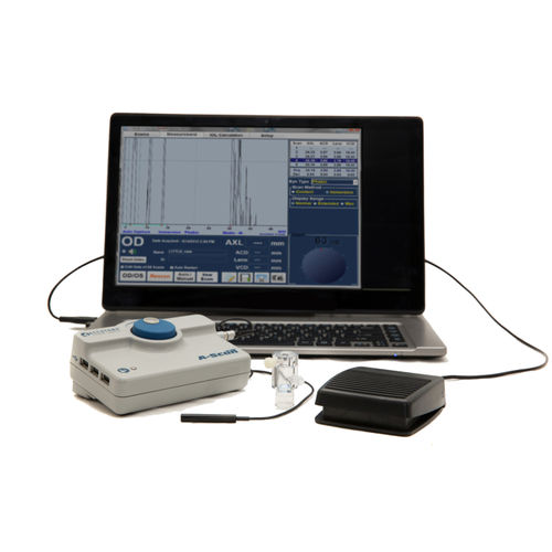 Ecógrafo veterinario con soporte - Accutome A-Scan Plus - Keeler - oftálmico / doppler-color
