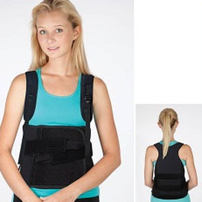 Faja de sujeción toracolumbar - 463-TLS - RCAI - Restorative Care of America - pediátrica / rígida / con tirantes