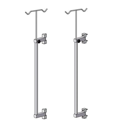 Portasueros de pared - Everest Tecnovet - 2 ganchos / para jaulas de animales / plegable
