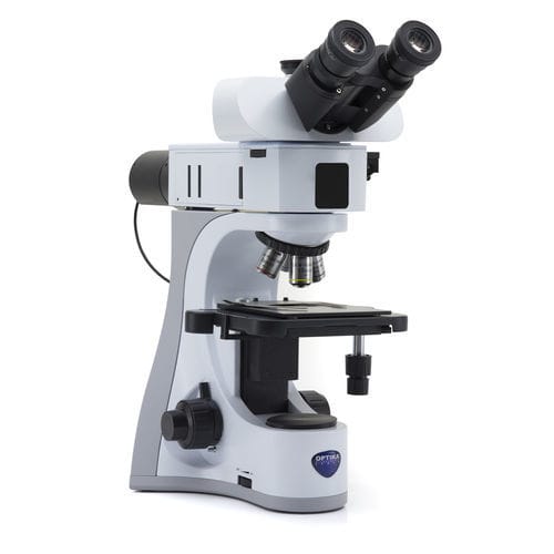 Microscopio óptico - B-510MET - Optika Italy - de laboratorio / trinocular / con óptica plana