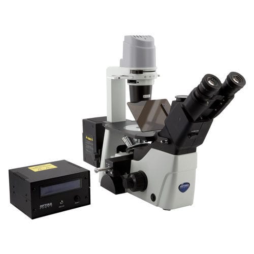 Microscopio de fluorescencia HBO - IM-300FL4 - Optika Italy - óptico / de laboratorio / trinocular