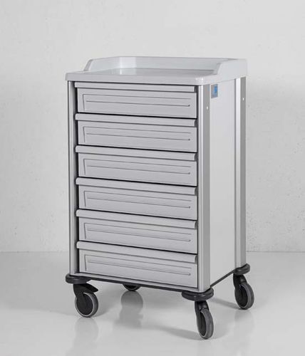Carro para transporte - ZARGES - de aluminio / de plástico / con cajón