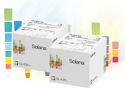 Kit de prueba de enfermedades respiratorias - SOLANA™ - Quidel - de influenza A / de influenza B / de virus respiratorio sincitial