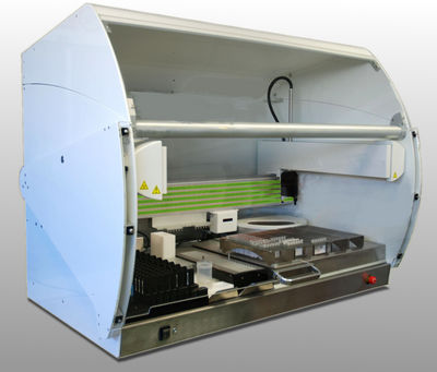 Analizador de inmunohematología automático - GC Processor - GSG Robotix - para diagnóstico clínico / de mesa