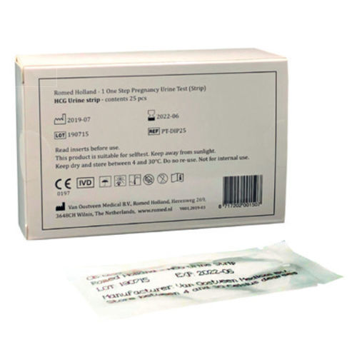 Prueba rápida de embarazo - PT-DIP25  - Romed Holland - de hCG
