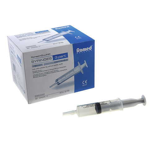 Jeringa desechable - SYR60ML-LT - Romed Holland - estériles / con punta de catéter