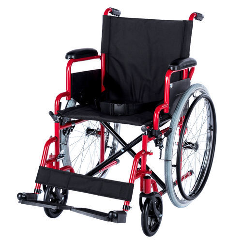 Silla de ruedas manual - WHE-01-RED - Romed Holland - de exterior / de interior / plegable