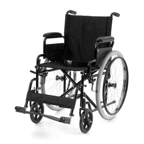 Silla de ruedas manual - WHE-01-BLACK - Romed Holland - de exterior / de interior / plegable
