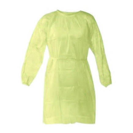Bata quirúrgica unisex - ISO-GOWN-YELLOW - Romed Holland - de tejido no tejido / amarilla