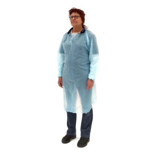 Delantal sanitario unisex - 21/60-CA - Romed Holland - azul