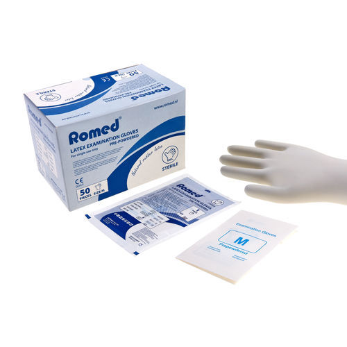 Guante de látex - 505 - Romed Holland - de reconocimiento / estéril / M