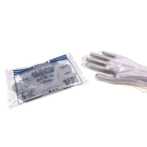 Guante de polietileno - 61/60 - Romed Holland - médico / no estéril / caja de 100