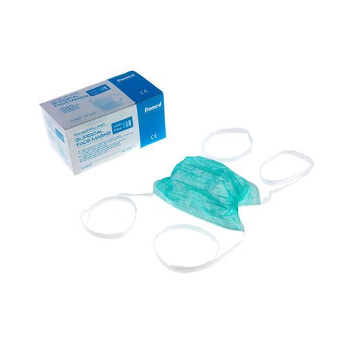 Mascarilla quirúrgica de tipo IIR - MASK-T - Romed Holland - caja de 50 / azul / desechable