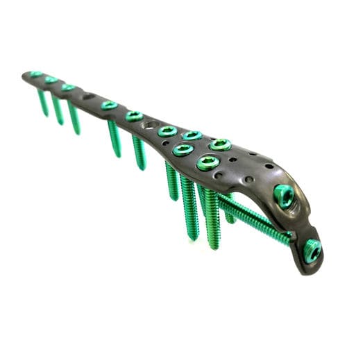 Placa de compresión para cúbito - HJ-Small LOC 06 - Health-Joy Medical - porción proximal / bloqueada / de titanio