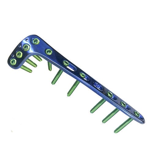 Placa de compresión para tibia - HJ-Small LCP 13 - Health-Joy Medical - porción distal / anterolateral / bloqueada