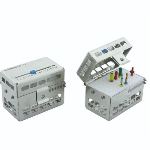 Cassette de esterilización para instrumental dental - 182150 - NICHROMINOX - perforado / de acero inoxidable