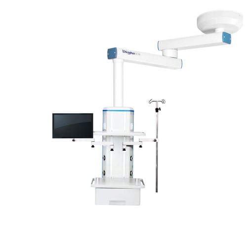 Brazo de distribución de techo - EX-50TE - Shanghai Zhenghua Medical Equipment - para endoscopia / de brazo simple / con estantes
