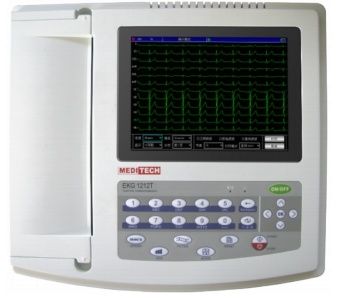 Electrocardiógrafo para diagnóstico en reposo - EKG 1212T - Meditech Equipment - 12 canales / digital / con impresora
