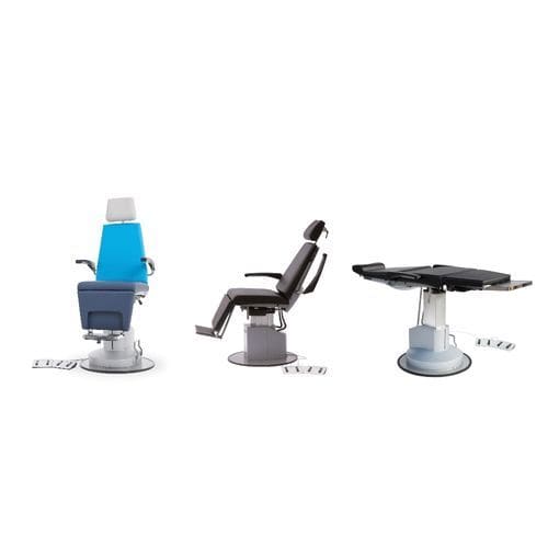 Sillón de reconocimiento de ORL - Heinemann Medizintechnik - eléctrico / de altura variable / con reposapiernas