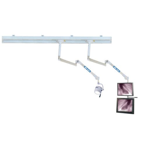 Brazo de soporte articulado - Hercules® - AADCO Medical - para monitor / para cirugía / en riel