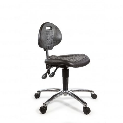 Silla de laboratorio - OFCH-PU5 series - TEKNOMEK - con ruedas / con reposapiés / de altura variable