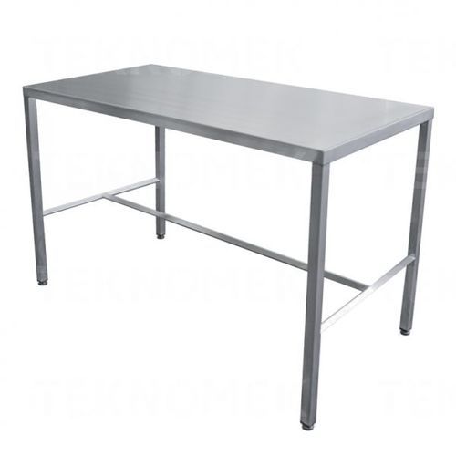 Mesa de trabajo - TATA series - TEKNOMEK - rectangular / de acero inoxidable