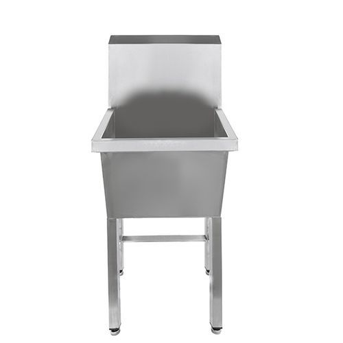 Fregadero de laboratorio - WUT1 series - TEKNOMEK - 1 estación / de acero inoxidable / con escurridor