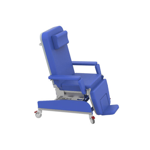 Sillón para hemodiálisis manual - PY-YD-CS - Nanning Passion Medical Equipment - de 3 secciones / con ruedas / con reposapiernas