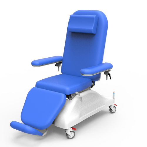 Sillón para hemodiálisis eléctrico - PY-YD-510 - Nanning Passion Medical Equipment - de 3 secciones / con ruedas / reclinable