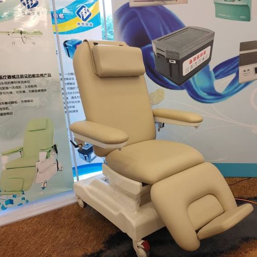Sillón para extracción de sangre de 3 secciones - PY-YD-310(updated) - Nanning Passion Medical Equipment - con ruedas / de altura variable / reclinable