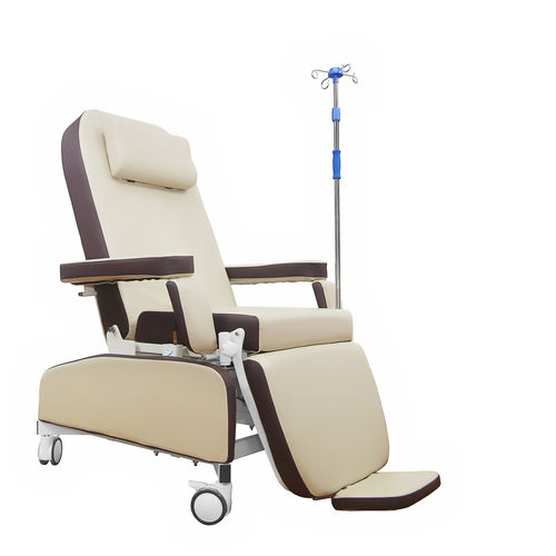 Sillón para hemodiálisis hidráulico - PY-YS - Nanning Passion Medical Equipment - manual / de 3 secciones / con ruedas