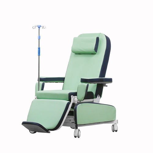 Sillón para hemodiálisis eléctrico - Nanning Passion Medical Equipment - de 3 secciones / con ruedas / reclinable