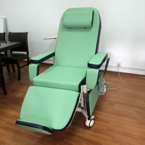 Sillón para extracción de sangre eléctrico - PY-YD-810 upgraded - Nanning Passion Medical Equipment - de 3 secciones / con ruedas / Trendelenburg