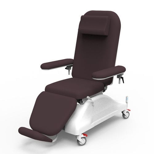 Sillón para extracción de sangre eléctrico - PY-YD-510 - Nanning Passion Medical Equipment - de 3 secciones / con ruedas / Trendelenburg