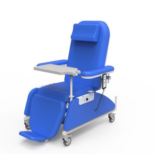 Sillón para hemodiálisis eléctrico - PY-YD-810 - Nanning Passion Medical Equipment - de 3 secciones / para quimioterapia / con ruedas