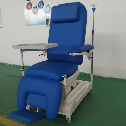 Sillón para hemodiálisis eléctrico - PY-YD-340 - Nanning Passion Medical Equipment - de 3 secciones / para quimioterapia / con ruedas