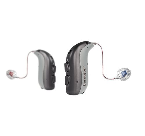 Prótesis auditiva mini RIC - Alpha - bernafon - bluetooth® / con bobina telefónica / beis